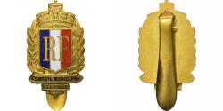 World Coins - France, Insigne, Conseil Municipal, Adjoint, Gilt Metal,