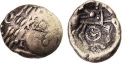 Ancient Coins - Sequani, Helvetii, 1/4 Stater, 1st century BC, Electrum,