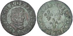 World Coins - Coin, France, Louis XIII, Double Tournois, 1611, Bordeaux, Rare,
