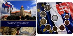 World Coins - Slovakia, Set 1 ct. - 2 Euro + Token, 2009, Kremnica,