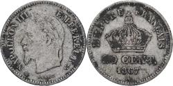 World Coins - Coin, France, Napoleon III, 20 Centimes, 1867, Paris, , Silver