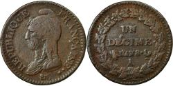 World Coins - Coin, France, Dupré, Decime, AN 8, Paris, , Bronze, KM:644.1, Le