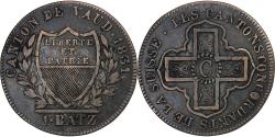 World Coins - Canton of Vaud, 1 Batz, 1831, Billon, , KM:20