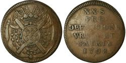 World Coins - Coin, FRENCH STATES, LILLE, 20 Sols, 1708, , Copper, Boudeau:2313