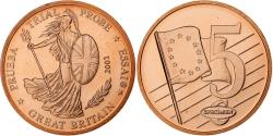World Coins - Great Britain, 5 Euro Cent, Fantasy euro patterns, Essai-Trial, 2002, Copper