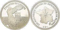 World Coins - France, Medal, Pyramide du Louvres, Paris, Arts & Culture, , Silver