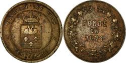 World Coins - France, Token, Syndicat des Vins, Versailles, 1871, Bescher, , Bronze