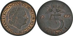 World Coins - Coin, Netherlands, Juliana, 5 Cents, 1969, , Bronze, KM:181