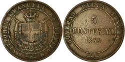 World Coins - Coin, ITALIAN STATES, TUSCANY, Provisional Government, 5 Centesimi, 1859