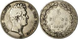 World Coins - Coin, France, Louis-Philippe, 5 Francs, 1830, Paris, Sans le I,