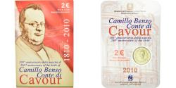World Coins - Italy, 2 Euro, Comte de Cavour, 2010, BU, , Bi-Metallic, KM:328