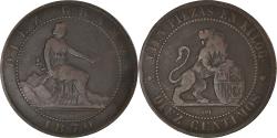 World Coins - Coin, Spain, Provisional Government, 10 Centimos, 1870, Madrid,
