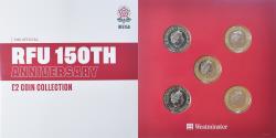 World Coins - Coin, Jersey, Set, 2021, l Rugby RFU 150th Anniversary £2 Two Pound Coin Set 5