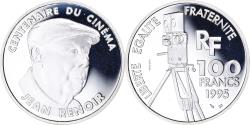 World Coins - Coin, France, Jean Renoir, Centenaire du Cinéma, 100 Francs, 1995, Essai Proof