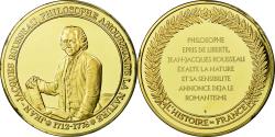 World Coins - France, Medal, Philosophie, Jean-Jacques Rousseau, , Vermeil