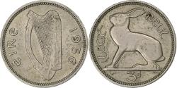 World Coins - Ireland, 3 Pence, 1956, Copper-nickel, , KM:12a