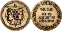 World Coins - France, Medal, Chambre de Commerce et d'Industrie de Rouen, 2003, Coeffin