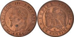 World Coins - Coin, France, Napoleon III, Centime, 1861, Bordeaux, , Bronze, KM:795.3