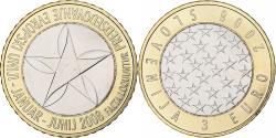 World Coins - Slovenia, 3 Euro, 2008, Vantaa, Bi-Metallic, , KM:81