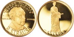 World Coins - France, Medal, Strauss, Musique, 1991, Proof, , Vermeil