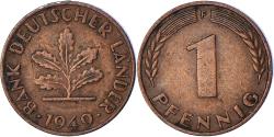 World Coins - Coin, GERMANY - FEDERAL REPUBLIC, Pfennig, 1949