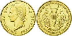 World Coins - Coin, French West Africa, 5 Francs, 1956, , Aluminum-Bronze