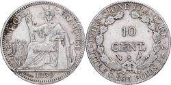 World Coins - French Indochina, 10 Cents, 1899, Paris, Silver, , Lecompte:141, KM:9