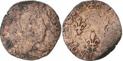 World Coins - France, Henri III, Double Tournois, 1584, Tours, Copper, , Gadoury:455