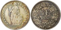 World Coins - Switzerland, 1/2 Franc, 1950, Bern, Silver, , KM:23