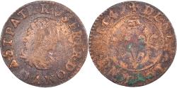 World Coins - Coin, France, Gaston d'Orléans, Denier Tournois, 1649, Trévoux,