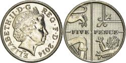 World Coins - Coin, Great Britain, 5 Pence