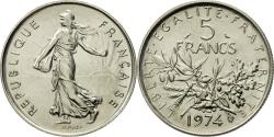 World Coins - Coin, France, Semeuse, 5 Francs, 1974, Paris, , Nickel Clad