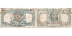 World Coins - France, 1000 Francs, Minerve et Hercule, 1945-04-26, N.100, VF(20-25)