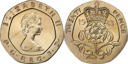World Coins - Great Britain, Elizabeth II, 20 Pence, 1983, Copper-nickel, , KM:931