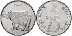 World Coins - INDIA-REPUBLIC, 25 Paise, 1988, Stainless Steel, , KM:54