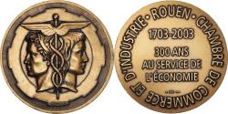World Coins - France, Medal, Chambre de Commerce et d'Industrie de Rouen, 2003, Coeffin