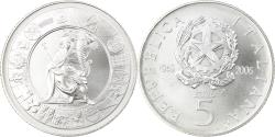 World Coins - Italy, 5 Euro, 60ème anniversaire de la République italienne, 2006, Rome