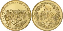 World Coins - France, Medal, 1939-1945, Débarquement de Normandie, Copper Gilt,
