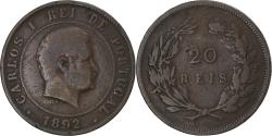 World Coins - Coin, Portugal, Carlos I, 20 Reis, 1892, , Bronze, KM:533