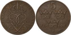 World Coins - Sweden, Gustaf V, 5 Öre, 1950, Bronze, , KM:779.2