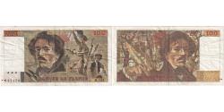 World Coins - France, 100 Francs, Delacroix, 1990, H.155, VF(30-35), Fayette:69.13d), KM:154d