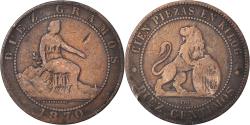 World Coins - Coin, Spain, 10 Centimos, 1870