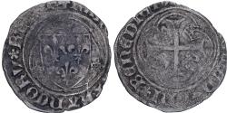 World Coins - France, Charles VIII, Blanc à la couronne, 1488, Montélimar, Silver