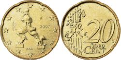 World Coins - Italy, 20 Euro Cent, 2007, Rome, Nordic gold,