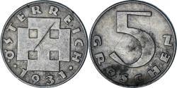 World Coins - Austria, 5 Groschen, 1931
