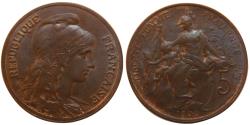 World Coins - Coin, France, Dupuis, 5 Centimes, 1900, Paris, , Bronze, Gadoury:165