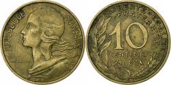 World Coins - France, 10 Centimes, Marianne, 1963, Paris, Aluminum-Bronze,