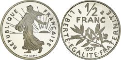 World Coins - Coin, France, Semeuse, 1/2 Franc, 1997, Paris, Proof, , Nickel