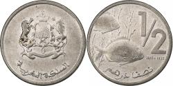 World Coins - Morocco, Mohammed VI, 1/2 Dirham, 2011, Nickel plated steel, , KM:138