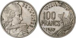 World Coins - France, 100 Francs, Cochet, 1957, Beaumont - Le Roger, Copper-nickel,